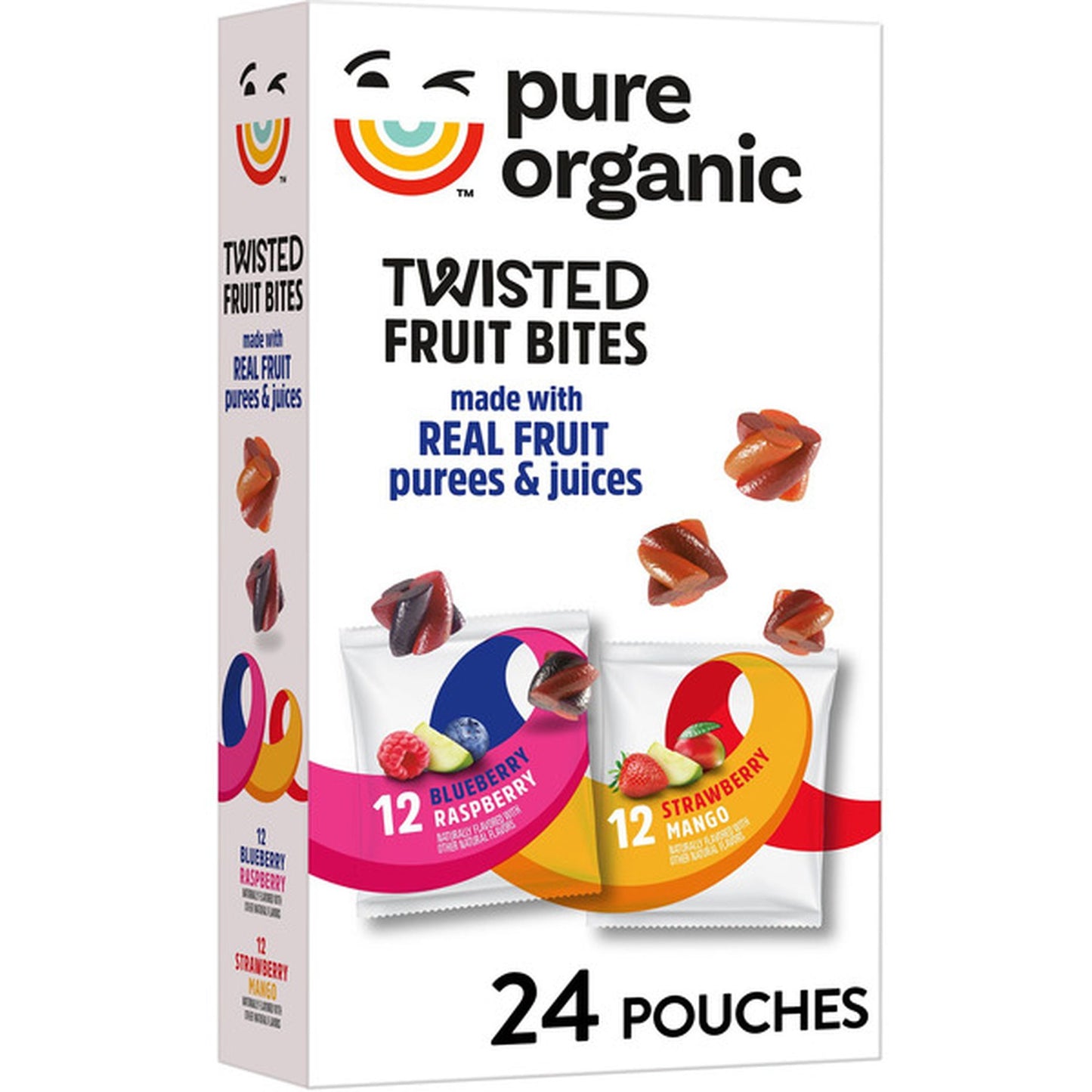 Pure Organic Twisted Fruit Bites, Variety Pack